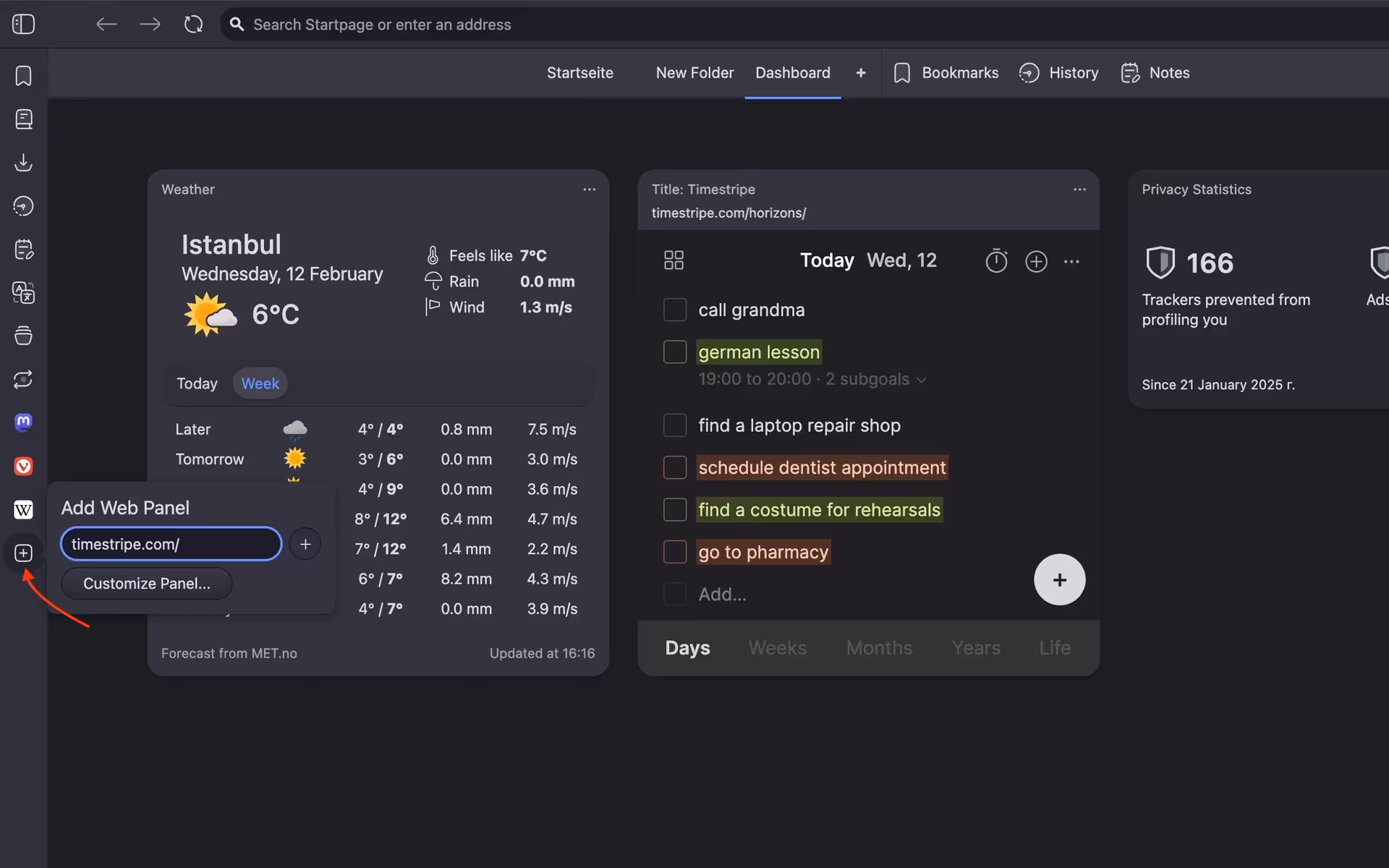Timestripe and Vivaldi | Timestripe