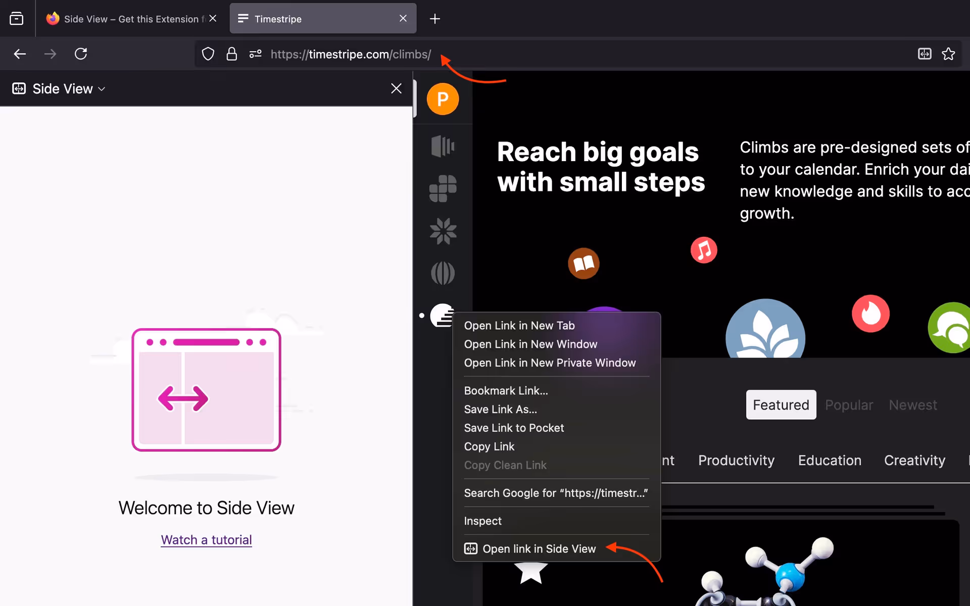 Timestripe and Firefox | Timestripe