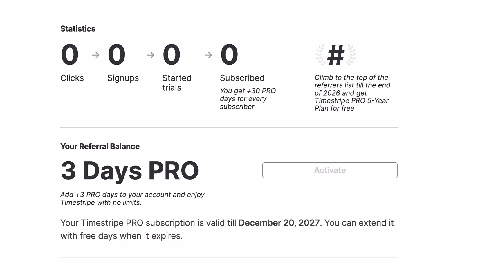 Timestripe Referral Program | Timestripe