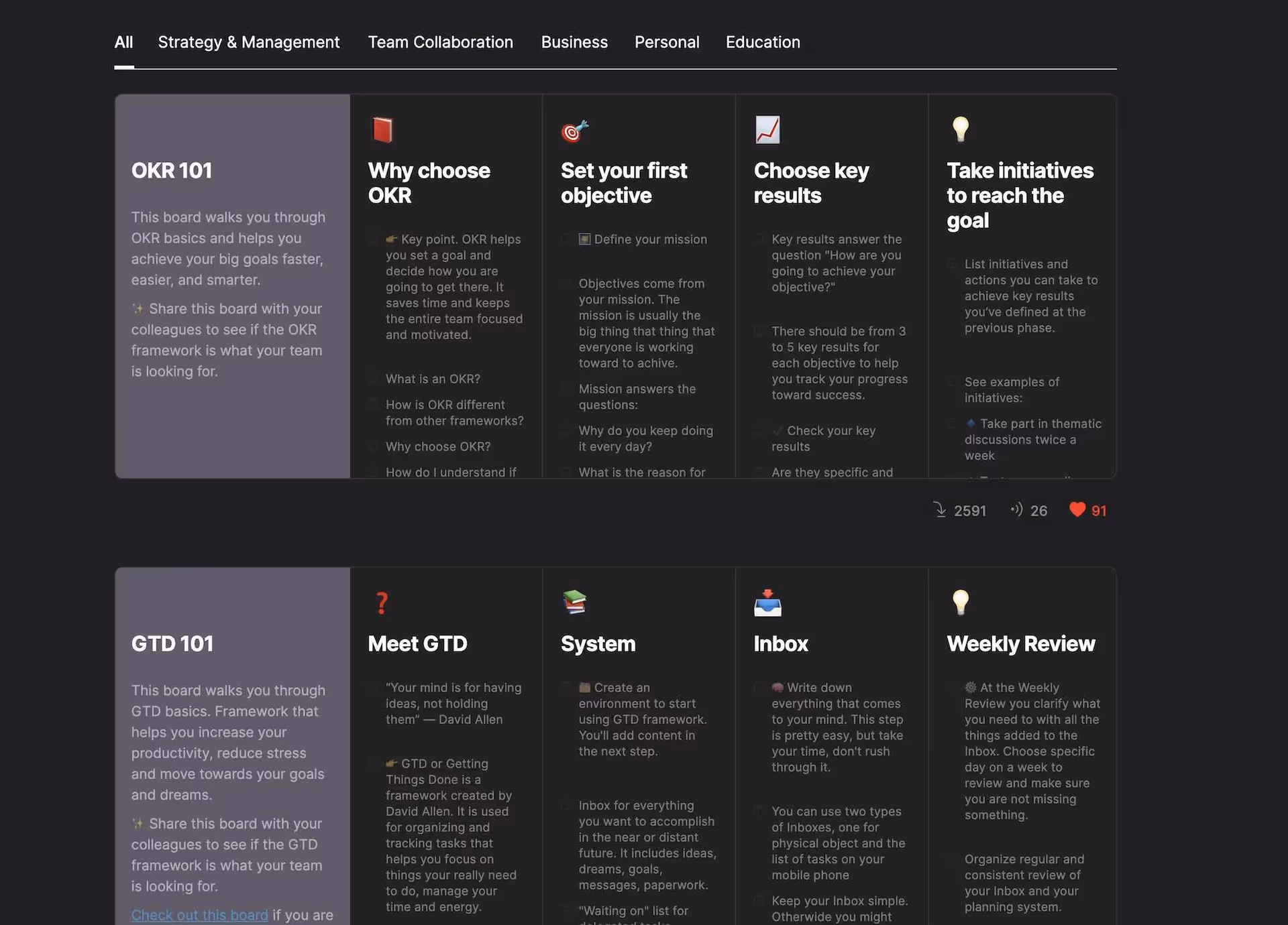 Timestripe Board Templates | Timestripe