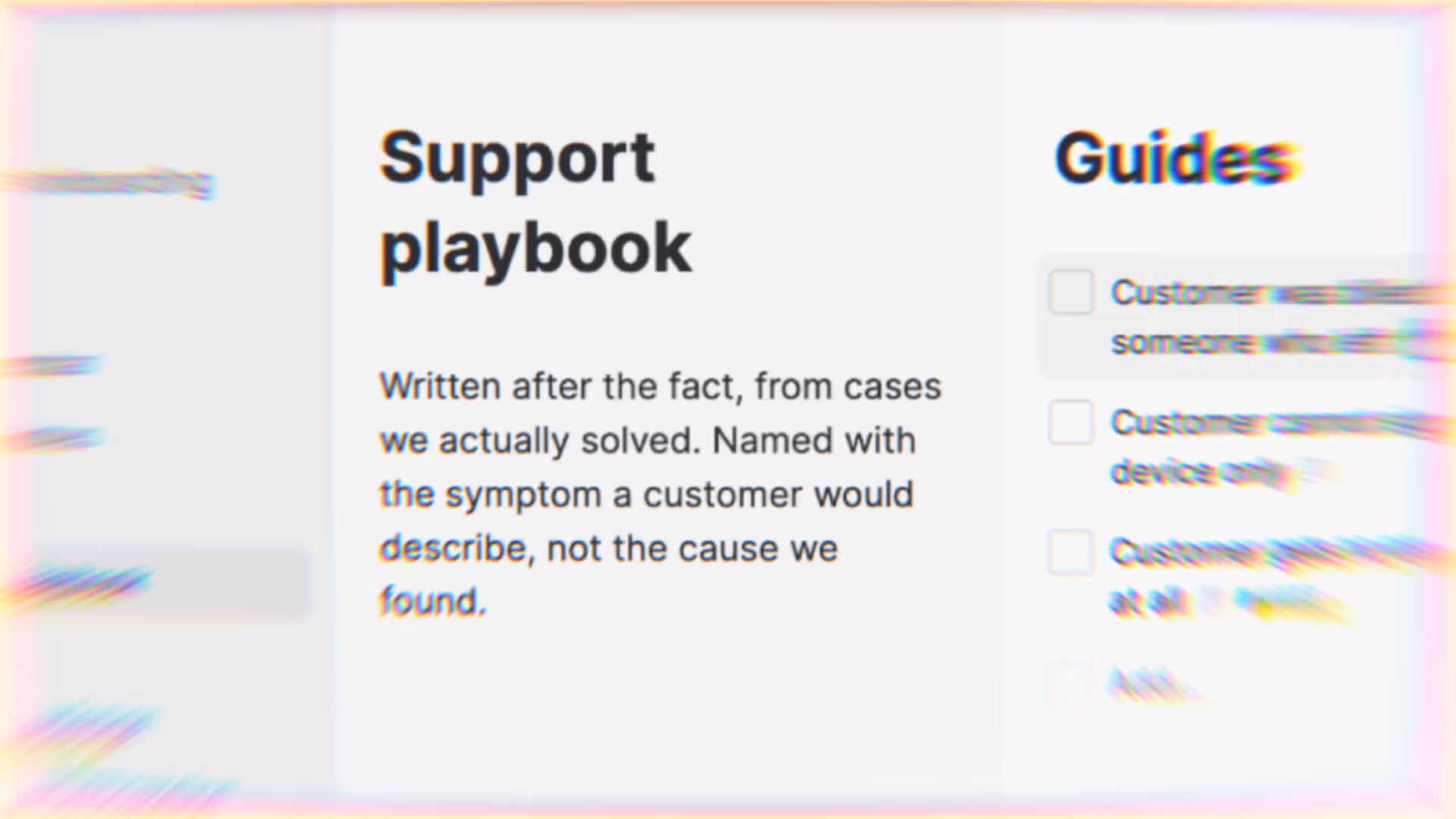 Turn resolved cases into reusable support guides