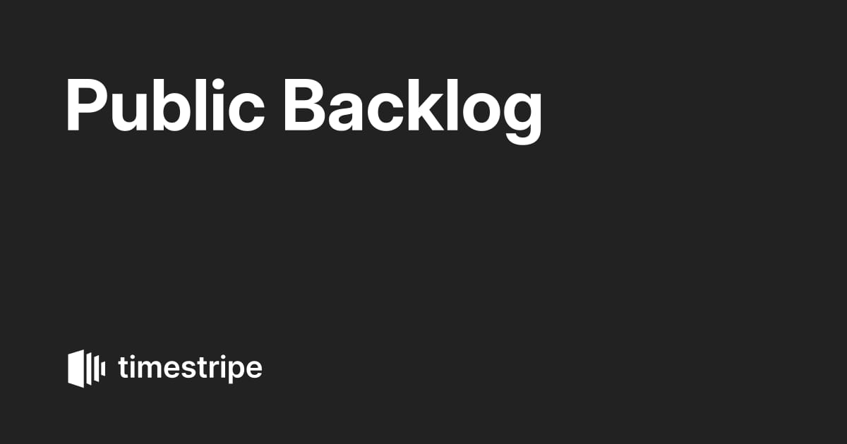 Public Backlog